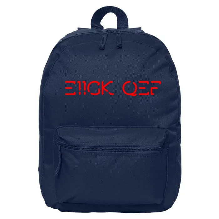 Funny Fuck Off Hidden Message 16 in Basic Backpack