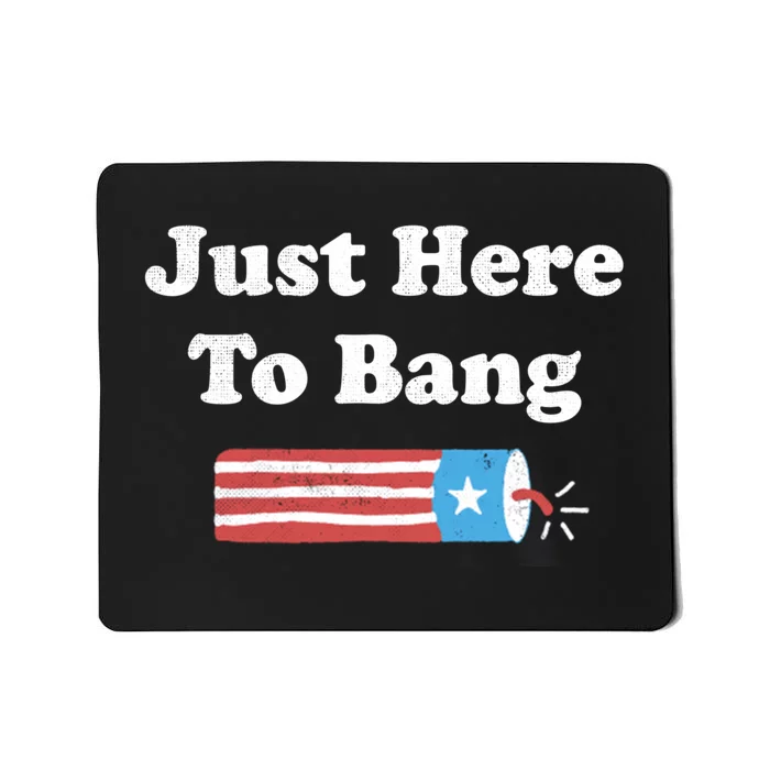 Funny Fourth Of July 4th Of July Im Just Here To Bang Long Mousepad