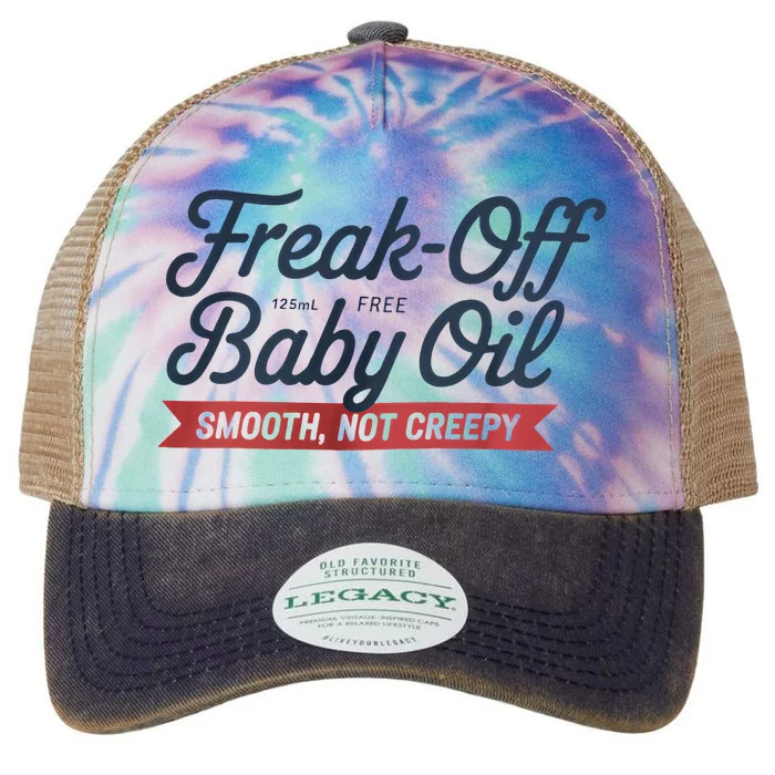 Funny Freak Off Free Baby Oil Halloween Legacy Tie Dye Trucker Hat