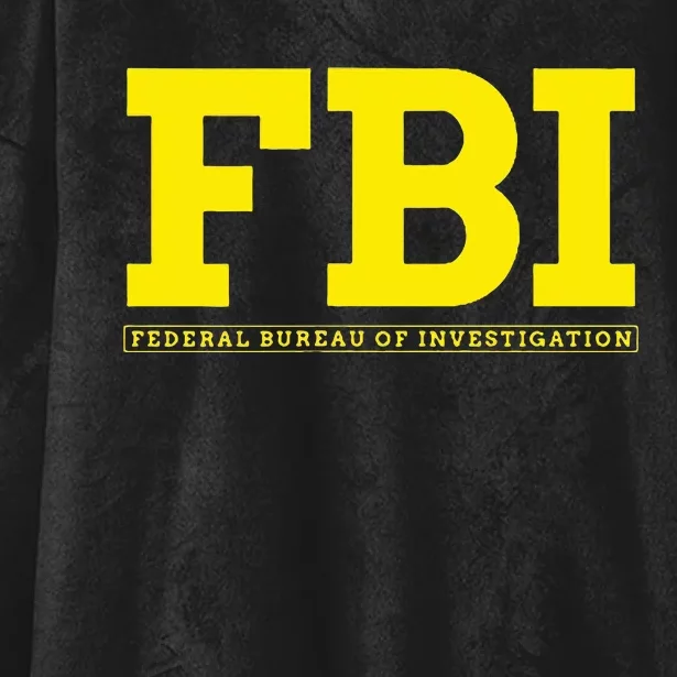 Fbi Federal Office For Investigation Officers Hooded Wearable Blanket