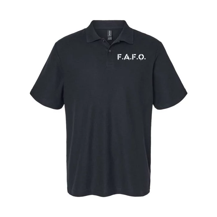 Fafo Find Out Funny Softstyle Adult Sport Polo