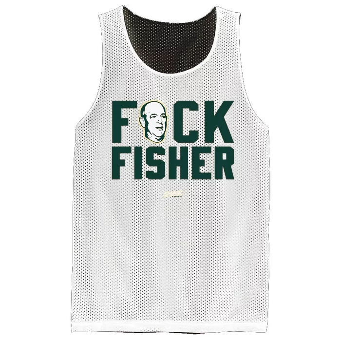 Fuck Fisher Oakland Baseball Fans Mesh Reversible Basketball Jersey Tank