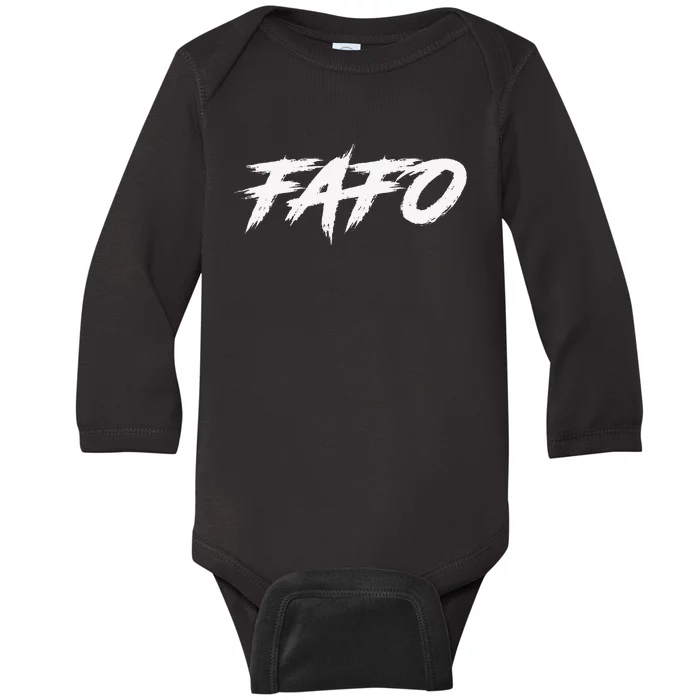 FAFO Find Out Baby Long Sleeve Bodysuit