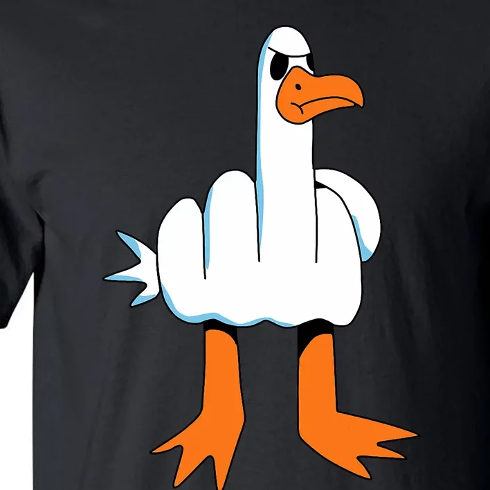 Funny Finger Of Disagree Swan Tall T-Shirt