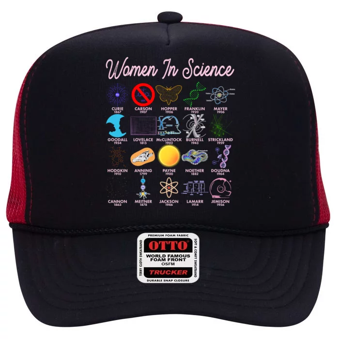 Famous Females Of Science High Crown Mesh Trucker Hat