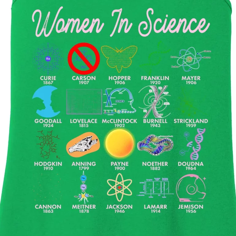 Famous Females Of Science Ladies Essential Tank