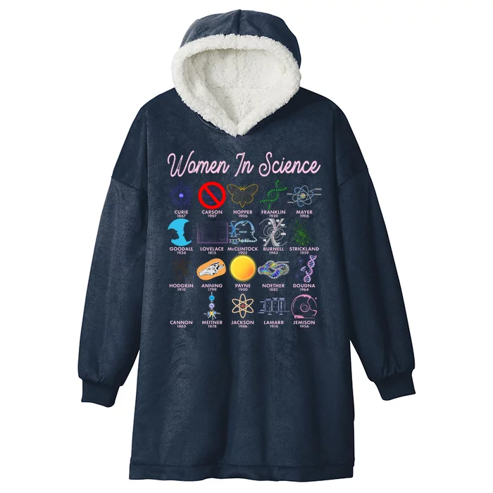 Famous Females Of Science Hooded Wearable Blanket