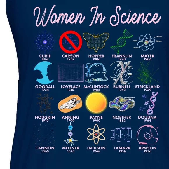 Famous Females Of Science Ladies Essential Flowy Tank