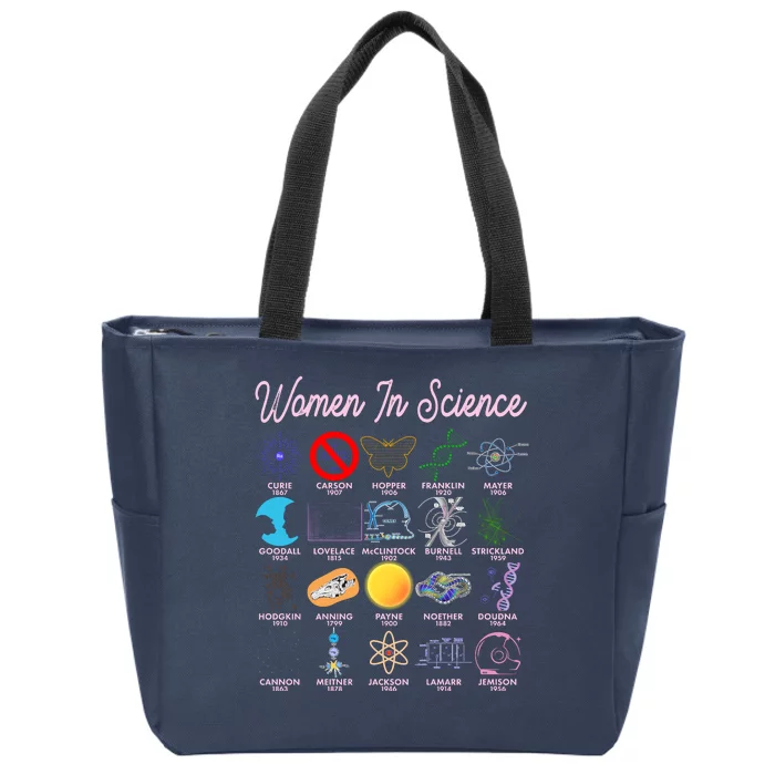 Famous Females Of Science Zip Tote Bag