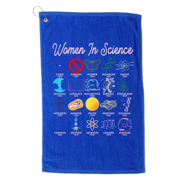 Famous Females Of Science Platinum Collection Golf Towel