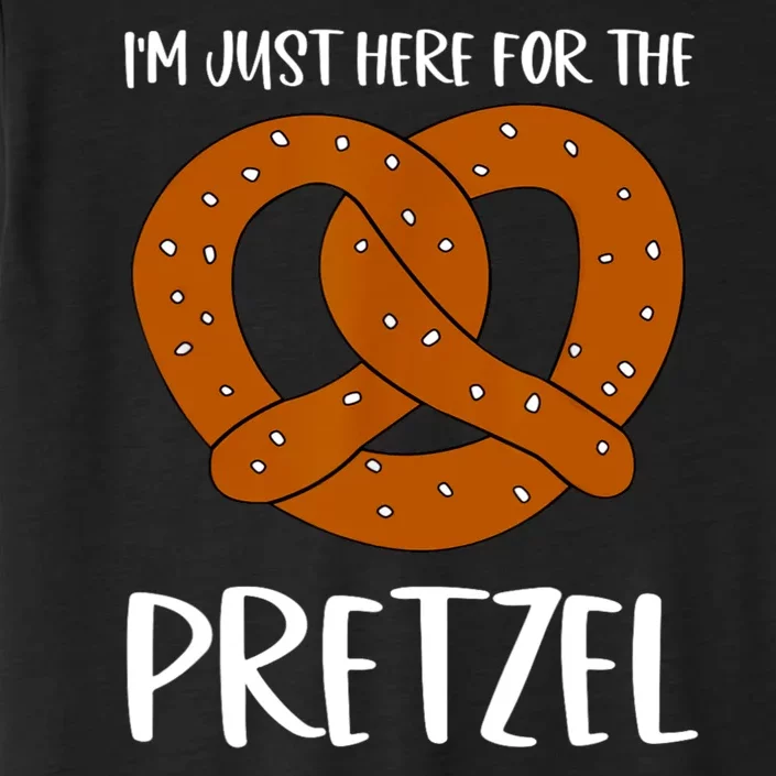 Funny Foodie Oktoberfest Im Just Here For The Pretzel ChromaSoft Performance T-Shirt