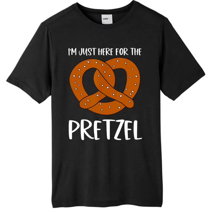 Funny Foodie Oktoberfest Im Just Here For The Pretzel ChromaSoft Performance T-Shirt