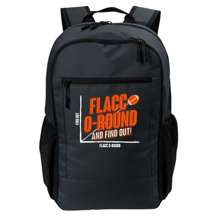 Funny Flacc O Round And Find Out Football Fan Daily Commute Backpack