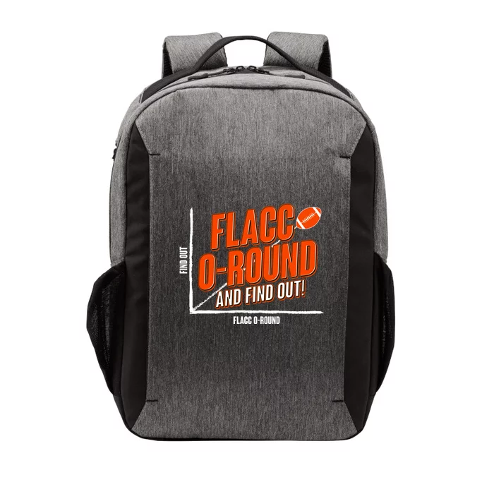 Funny Flacc O Round And Find Out Football Fan Vector Backpack