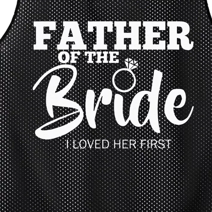 Funny Father Of The Bride Fatherly Love Dad Mesh Reversible Basketball Jersey Tank