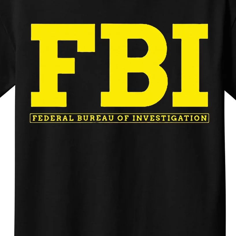 Fbi Federal Office For Investigation Officers Kids T-Shirt