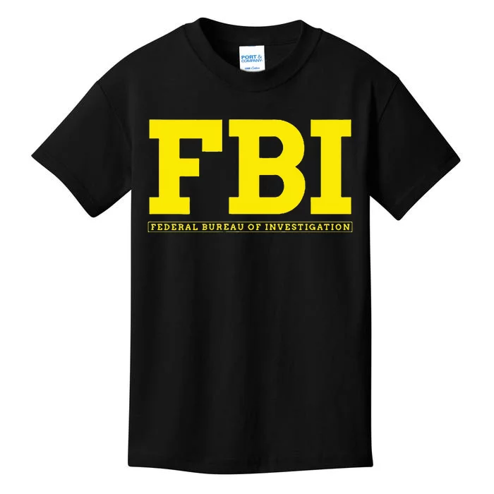 Fbi Federal Office For Investigation Officers Kids T-Shirt