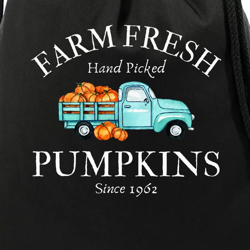 Farm Fresh Pumpkins Drawstring Bag