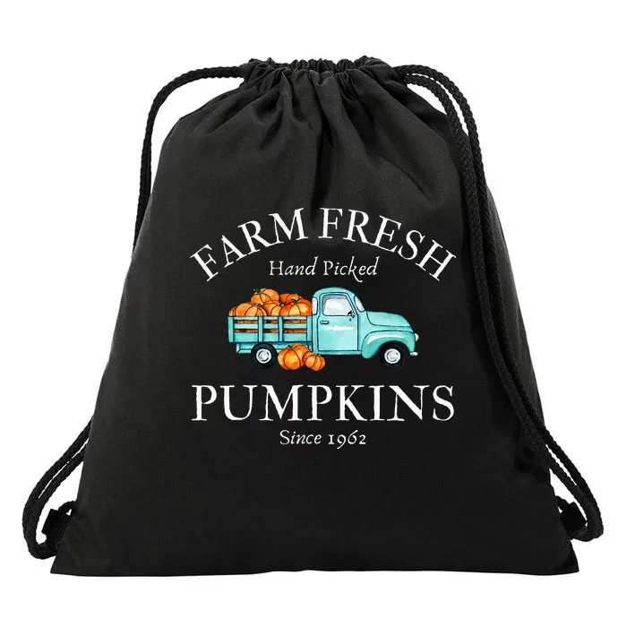 Farm Fresh Pumpkins Drawstring Bag