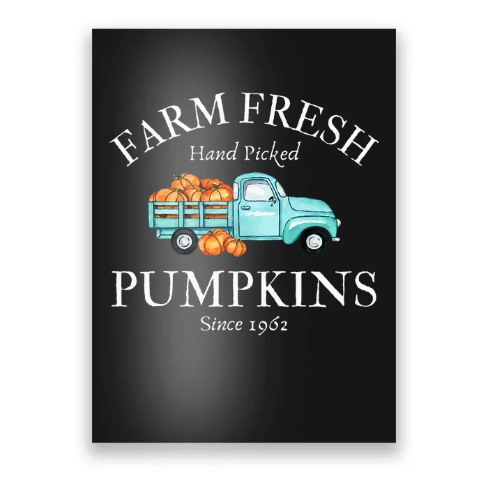 Farm Fresh Pumpkins Poster