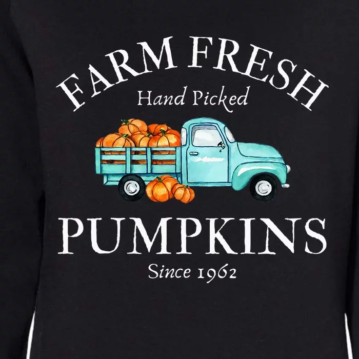 Farm Fresh Pumpkins Womens California Wash Sweatshirt