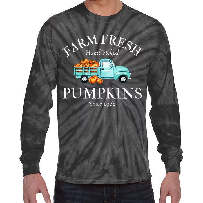 Farm Fresh Pumpkins Tie-Dye Long Sleeve Shirt