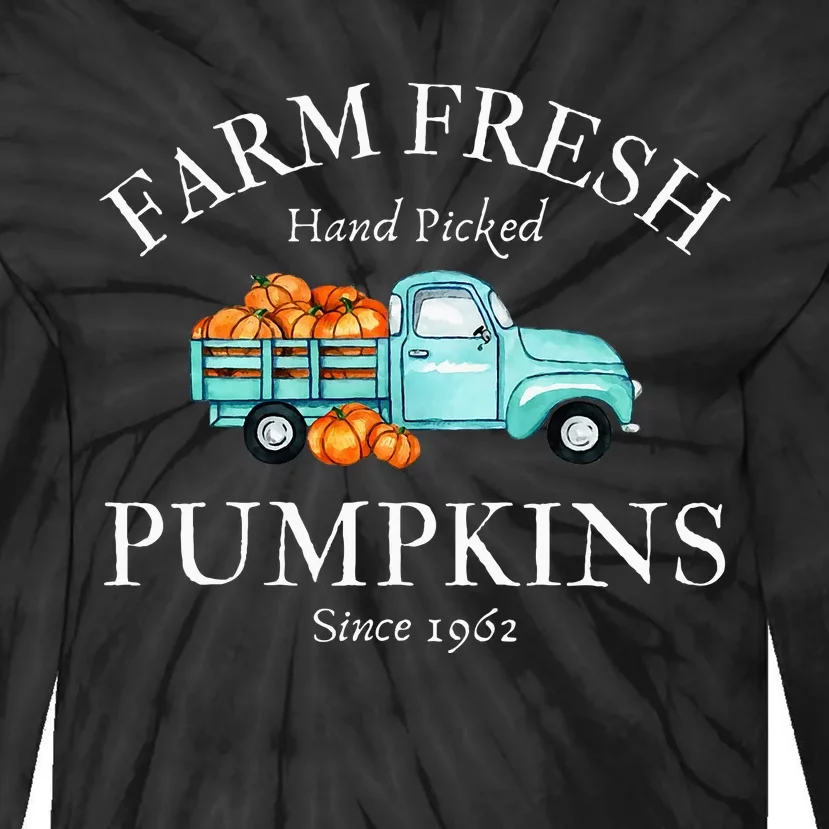 Farm Fresh Pumpkins Tie-Dye Long Sleeve Shirt