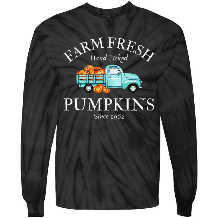 Farm Fresh Pumpkins Tie-Dye Long Sleeve Shirt