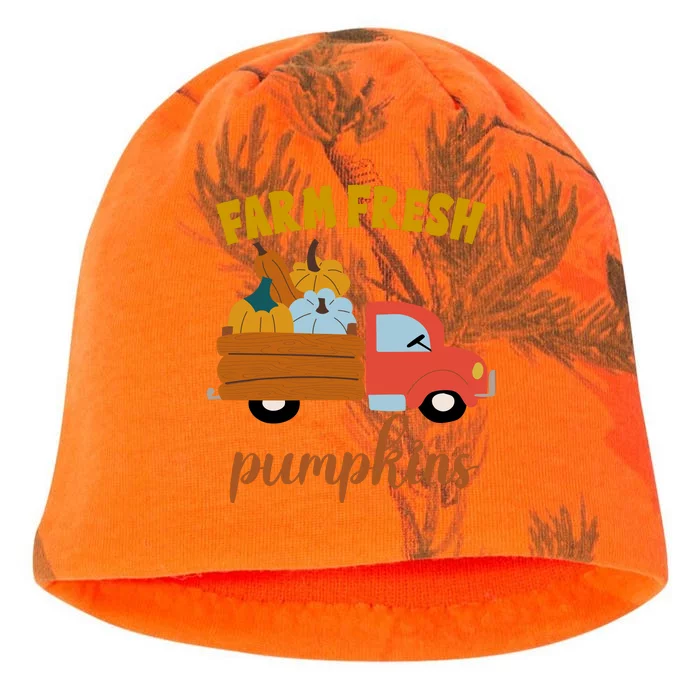 Farm Fresh Pumpkins Fall Vintage Truck Kati - Camo Knit Beanie