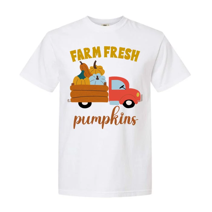 Farm Fresh Pumpkins Fall Vintage Truck Garment-Dyed Heavyweight T-Shirt