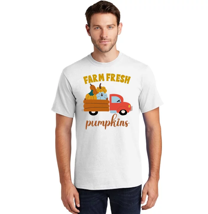 Farm Fresh Pumpkins Fall Vintage Truck Tall T-Shirt