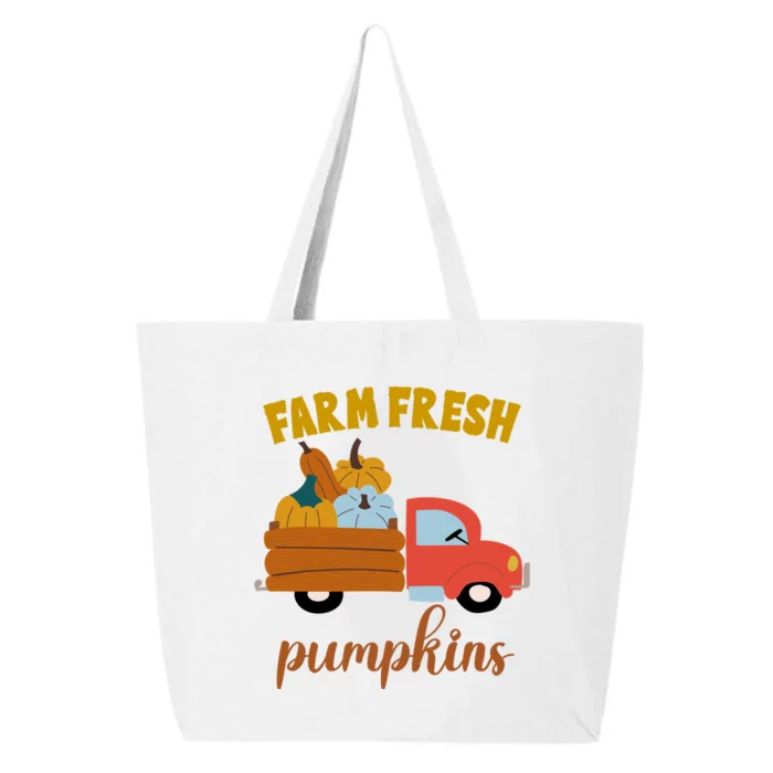 Farm Fresh Pumpkins Fall Vintage Truck 25L Jumbo Tote