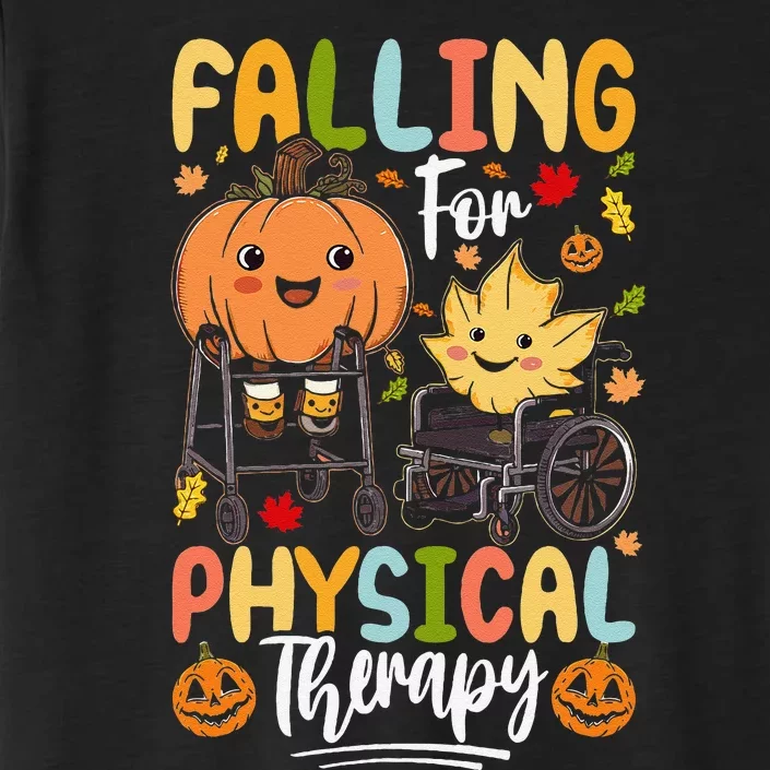 Falling For Physical Therapy Pt Pta Pumpkin Fall Autumn ChromaSoft Performance T-Shirt