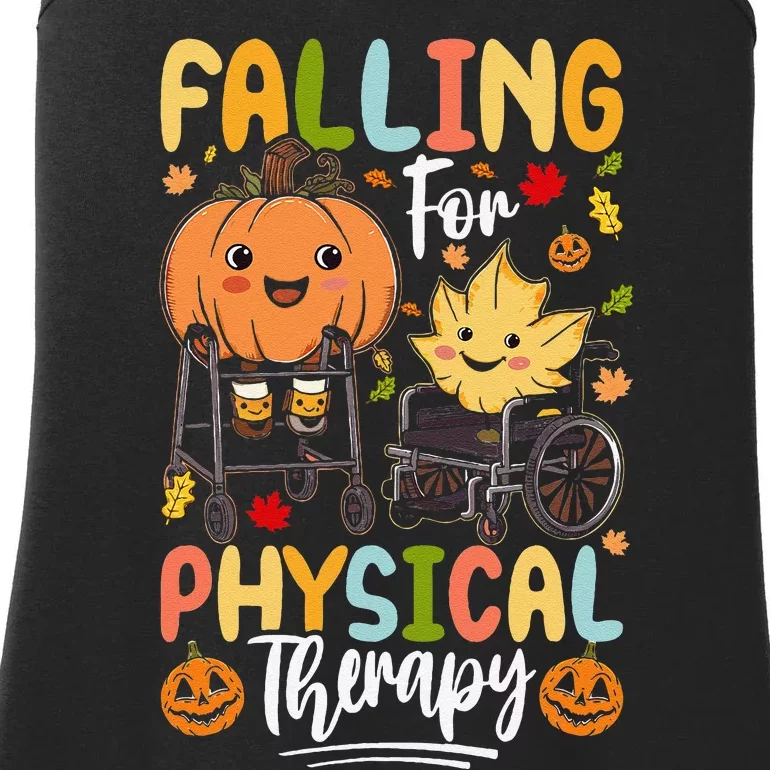 Falling For Physical Therapy Pt Pta Pumpkin Fall Autumn Ladies Essential Tank