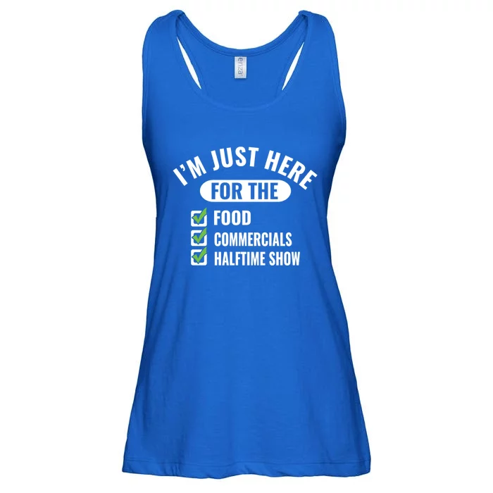 Funny Football Party I'm Just Here For The Funny Gift Ladies Essential Flowy Tank