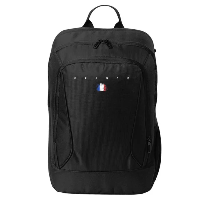 France Flag Pride Vintage Retro Soccer French Football City Backpack