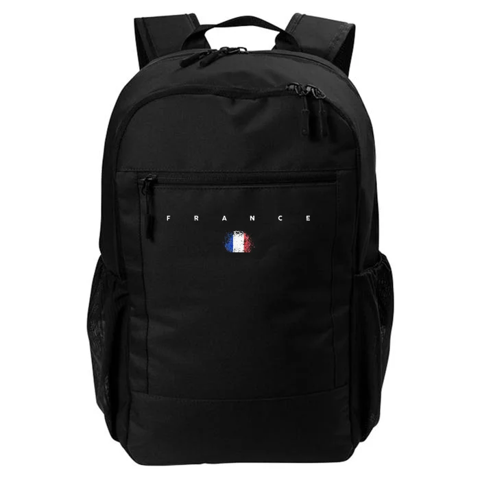 France Flag Pride Vintage Retro Soccer French Football Daily Commute Backpack