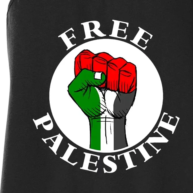 #Freepalestine Free Palestine Women's Racerback Tank