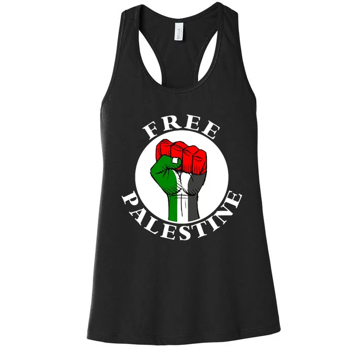 #Freepalestine Free Palestine Women's Racerback Tank