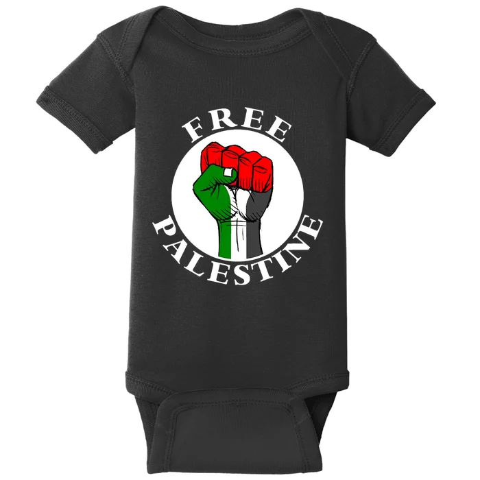 #Freepalestine Free Palestine Baby Bodysuit