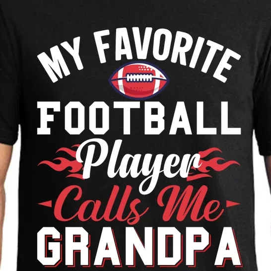 Favorite Football Player Grandpa Graphic Pajama Set