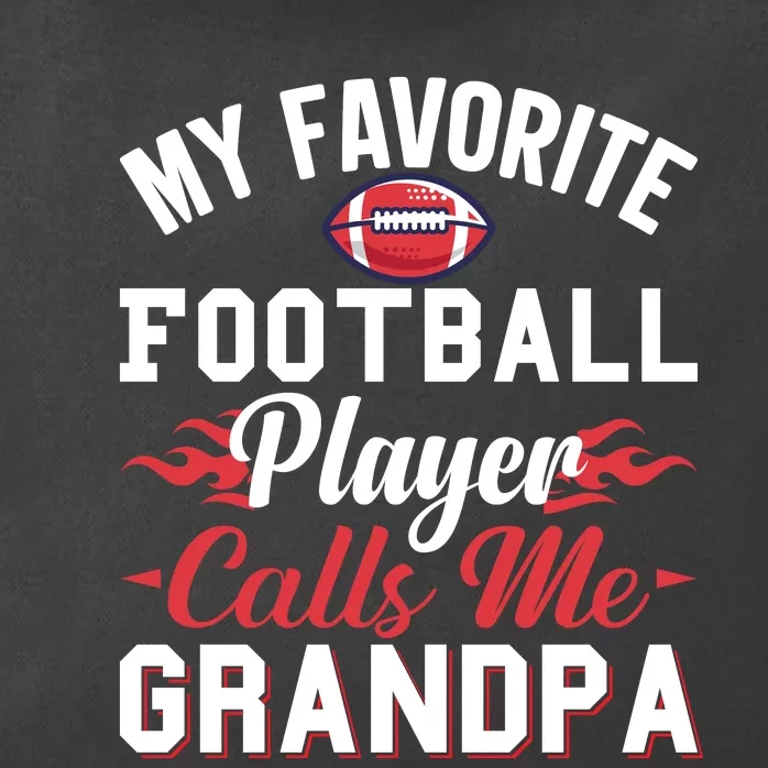 Favorite Football Player Grandpa Graphic Zip Tote Bag