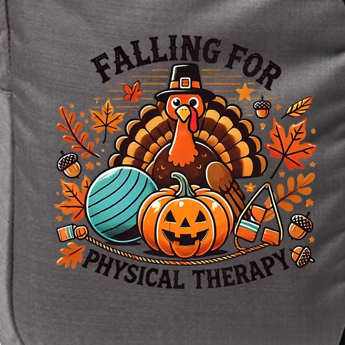 Falling For Physical Therapy Pt Pumpkin Fall Thanksgiving Impact Tech Backpack