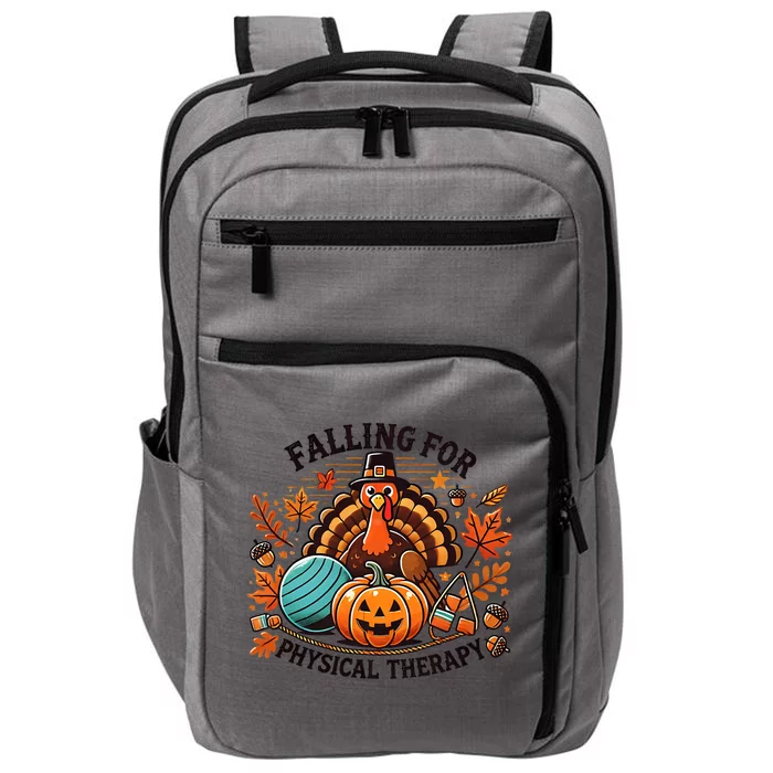 Falling For Physical Therapy Pt Pumpkin Fall Thanksgiving Impact Tech Backpack