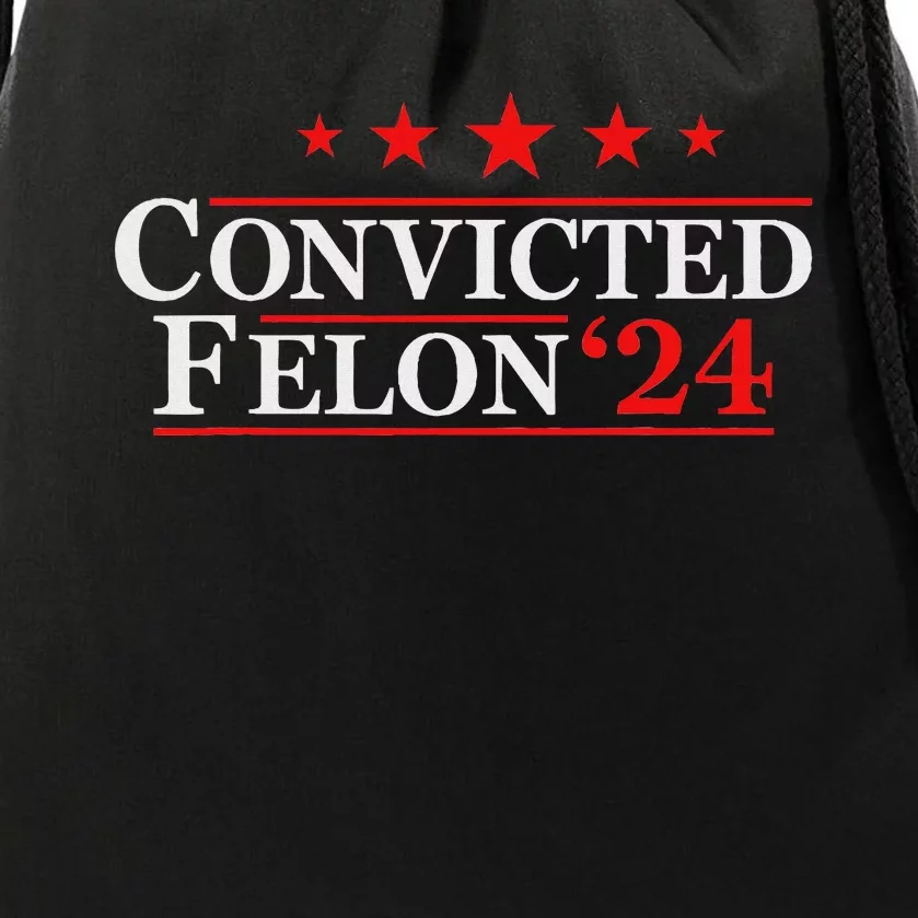 Felon24 Funny Pro Trump 2024 Campaign Drawstring Bag