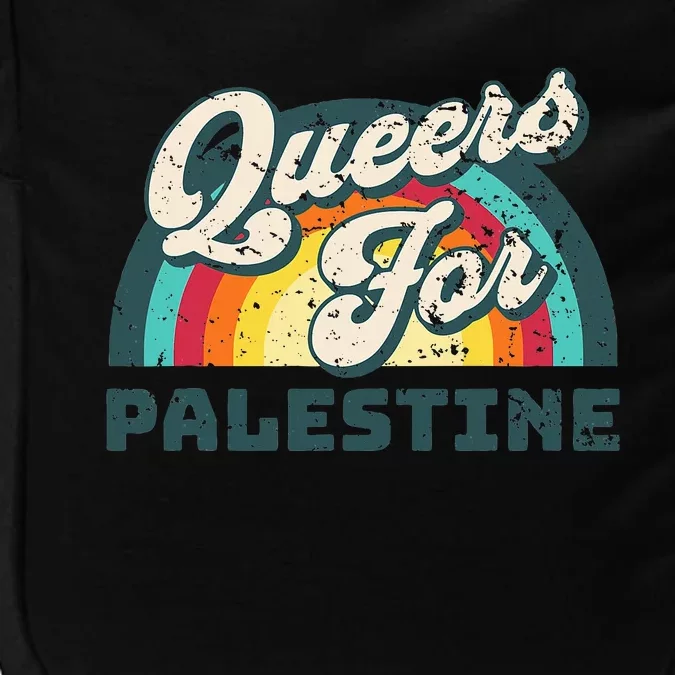 Freedom For Palestine. Queers For Palestine Impact Tech Backpack