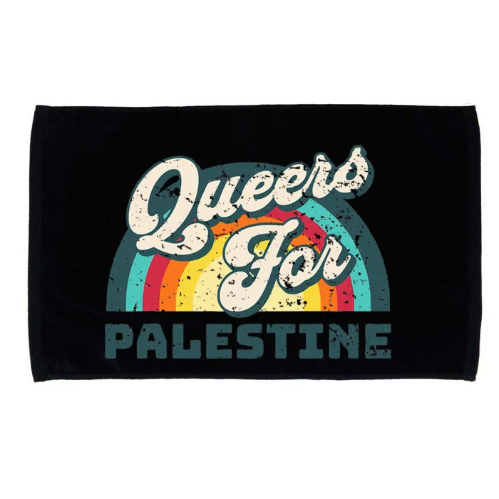 Freedom For Palestine. Queers For Palestine Microfiber Hand Towel