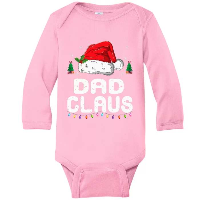 Festive Family Pajama Set Dad Claus Christmas Theme Baby Long Sleeve Bodysuit