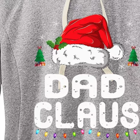 Festive Family Pajama Set Dad Claus Christmas Theme Women's Fleece Hoodie