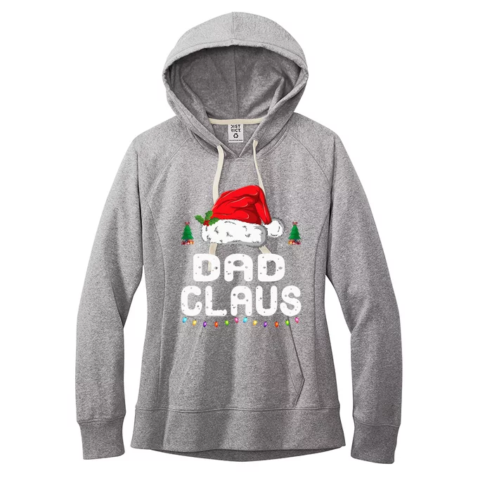 Festive Family Pajama Set Dad Claus Christmas Theme Women's Fleece Hoodie